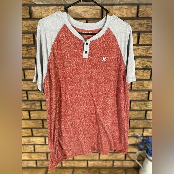 Hurley baseball‎ t red and grey - Picture 1 of 5